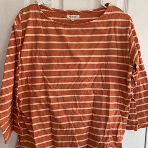 Madewell Orange Boatneck Top - EXCELLENT Condition